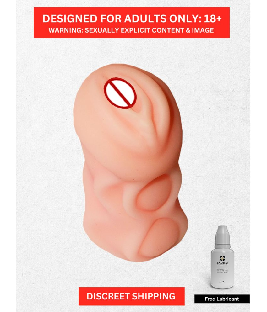     			Skin Color Realistic Vagina- Naughty Nights Pocket Pussy | Dotted Texture Stretchable and Flexible Masturbator Toy with Free Kaamraj Lube