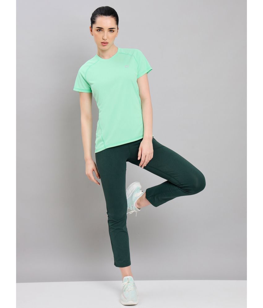     			Technosport Green Polyester Tees - Single