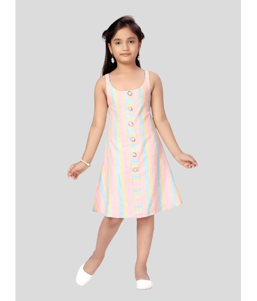     			Aarika Multicolor Cotton Girls Shift Dress ( Pack of 1 )