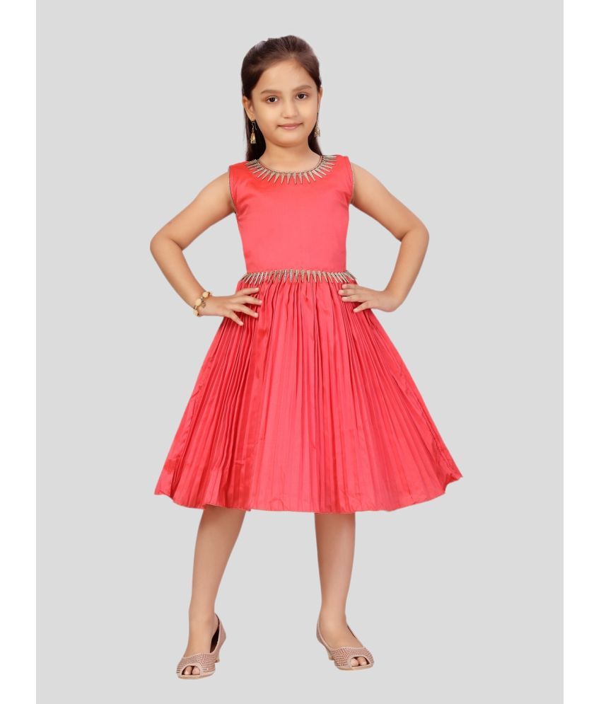     			Aarika Silk Frock For Girls ( Pack of 1 , Red )