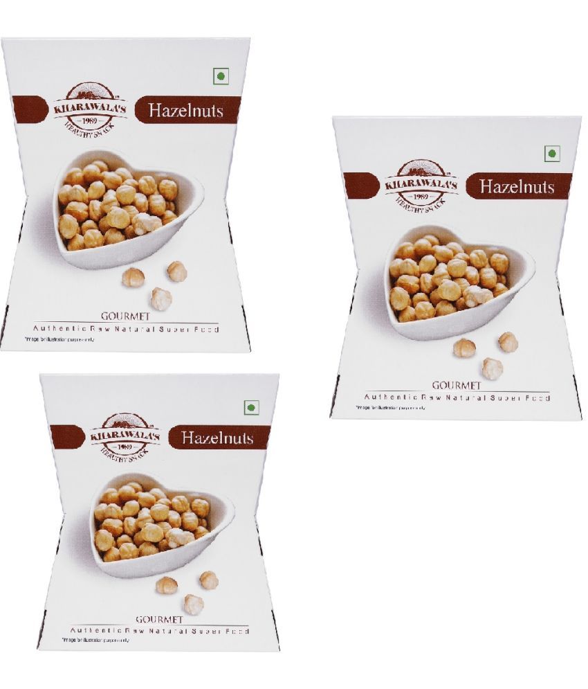     			KHARAWALA's United State Premium Jumbo Hazelnut (Pack of 3-200 Grams Each)