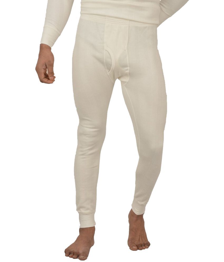     			Lux Inferno White Polyester Men's Thermal Bottoms ( Pack of 1 )
