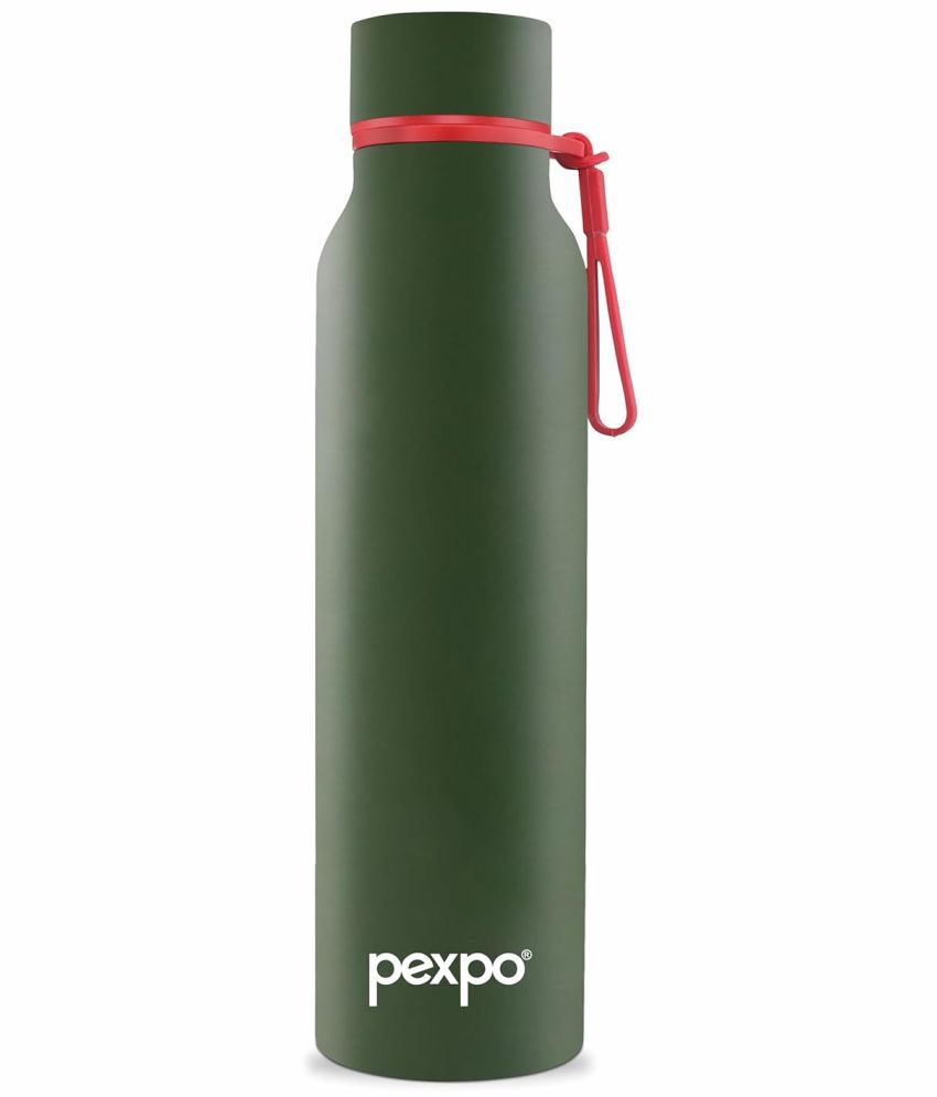     			Pexpo 24Hrs Hot/Cold Green Thermosteel Flask ( 600 ml )
