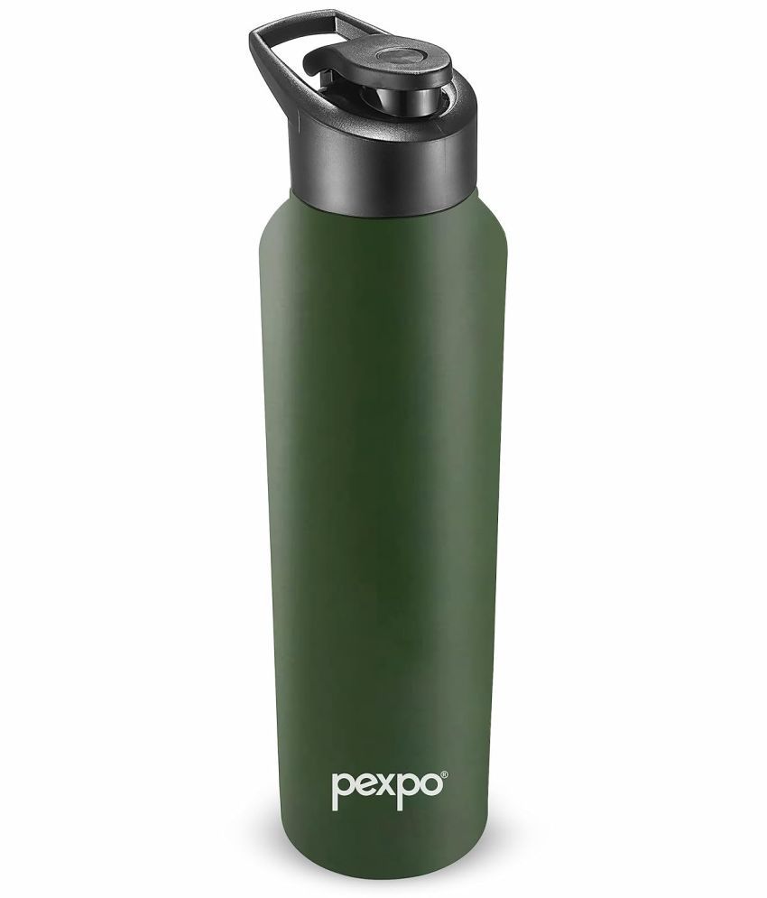     			Pexpo Sports and Hiking Stainless Steel Chromo Green Fridge Water Bottle 750ml mL ( Set of 1 )