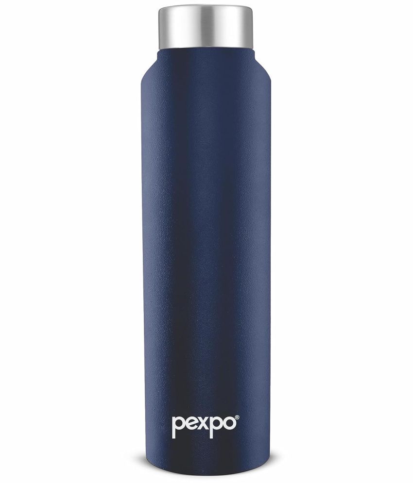     			Pexpo Stainless Steel Chromo Blue Fridge Water Bottle 750ml mL ( Set of 1 )