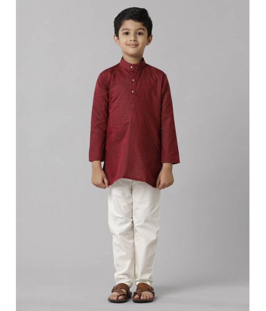     			Ramraj cotton Red Cotton Boys ( Pack of 1 )