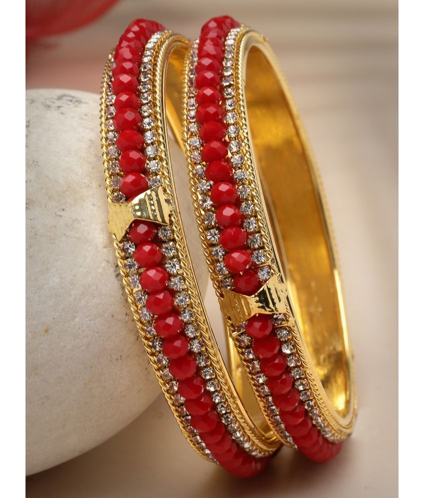     			Sukkhi Gold Bangle Set ( Pack of 2 )