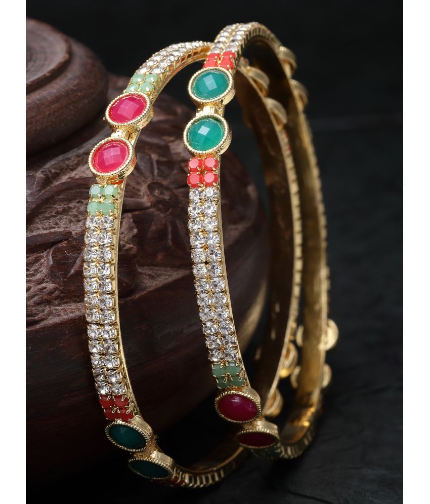     			Sukkhi Multicolor Bangle Set ( Pack of 2 )