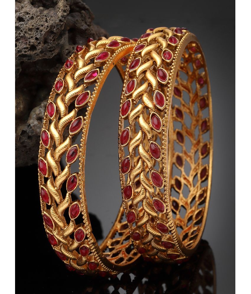     			Sukkhi Red Bangle Set ( Pack of 2 )