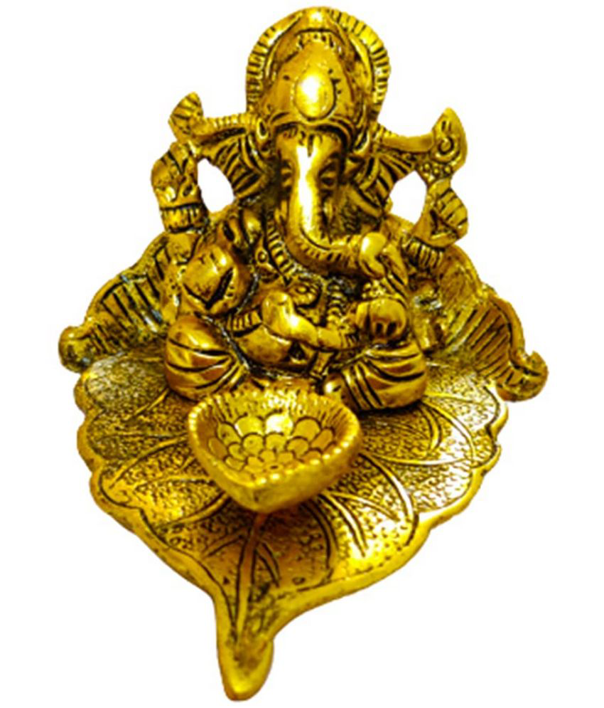     			TINUMS Brass Lord Ganesha Idol ( 13 cm )