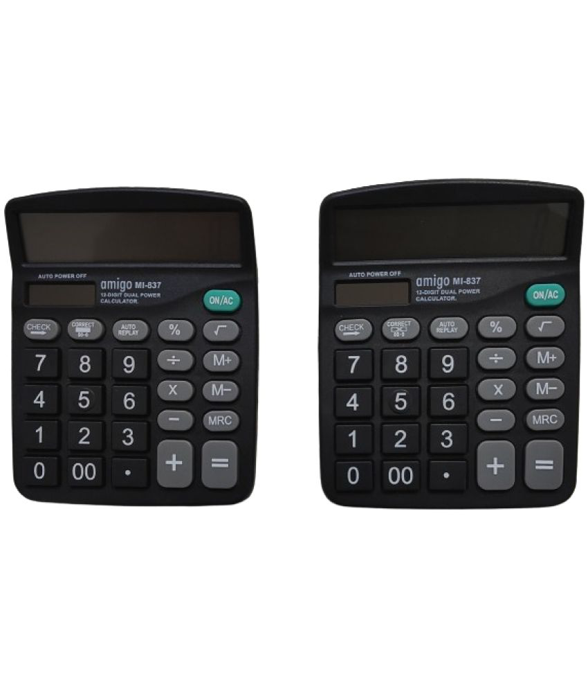     			2457Y- YESKART COMBO 2 PC mi837 N CALCULATOR 120 Steps Check & Correct 12 Digit Premium Desktop Calculator( PACK OF2)  New GST Tax Features