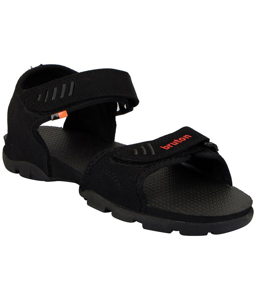     			BRUTON - Black Men's Floater Sandals