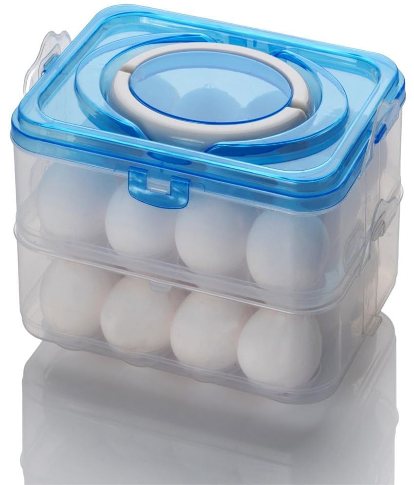     			iview kitchenware 24 Separator Refrigerator Egg Storage Container/Egg Box/ Egg storage basket with Carry Holder