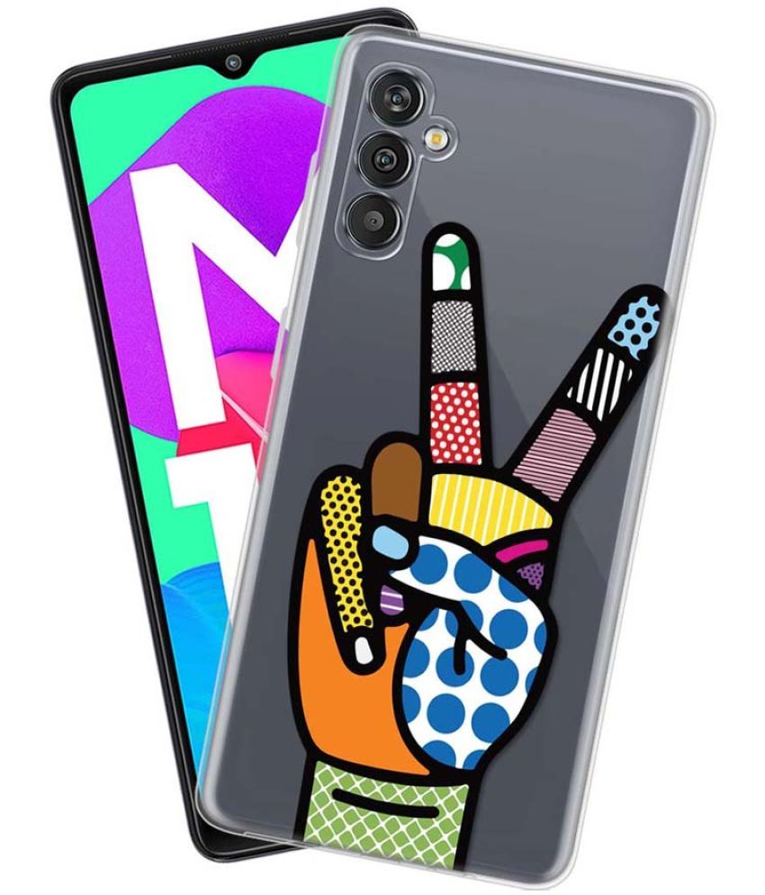     			Fashionury Multicolor Printed Back Cover Silicon Compatible For Samsung Galaxy M13 ( Pack of 1 )