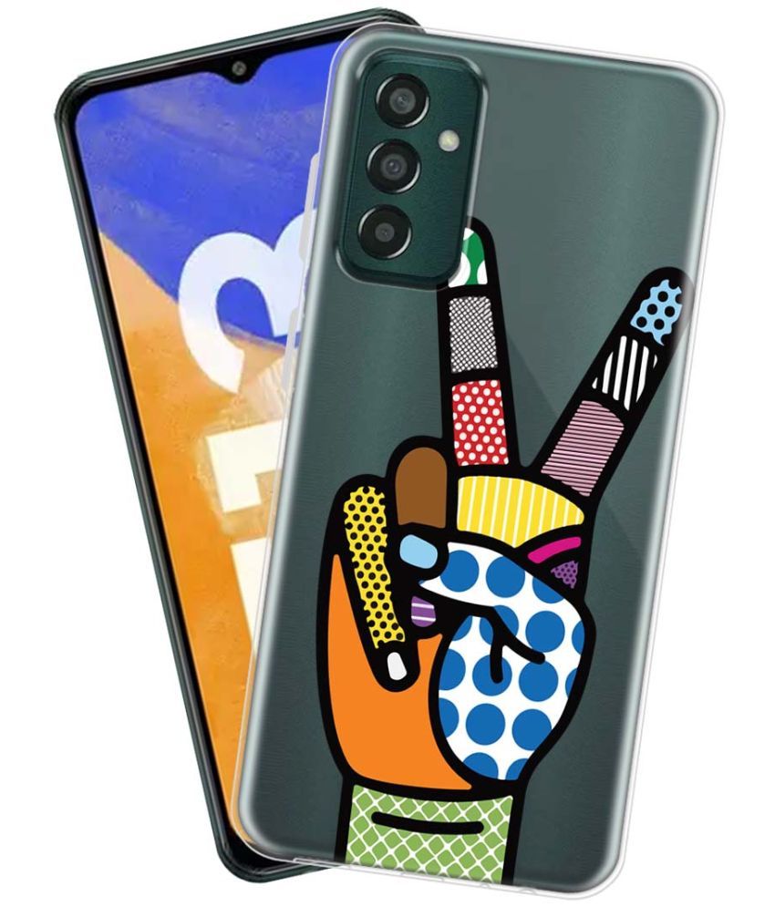     			Fashionury Multicolor Printed Back Cover Silicon Compatible For Samsung Galaxy F13 ( Pack of 1 )