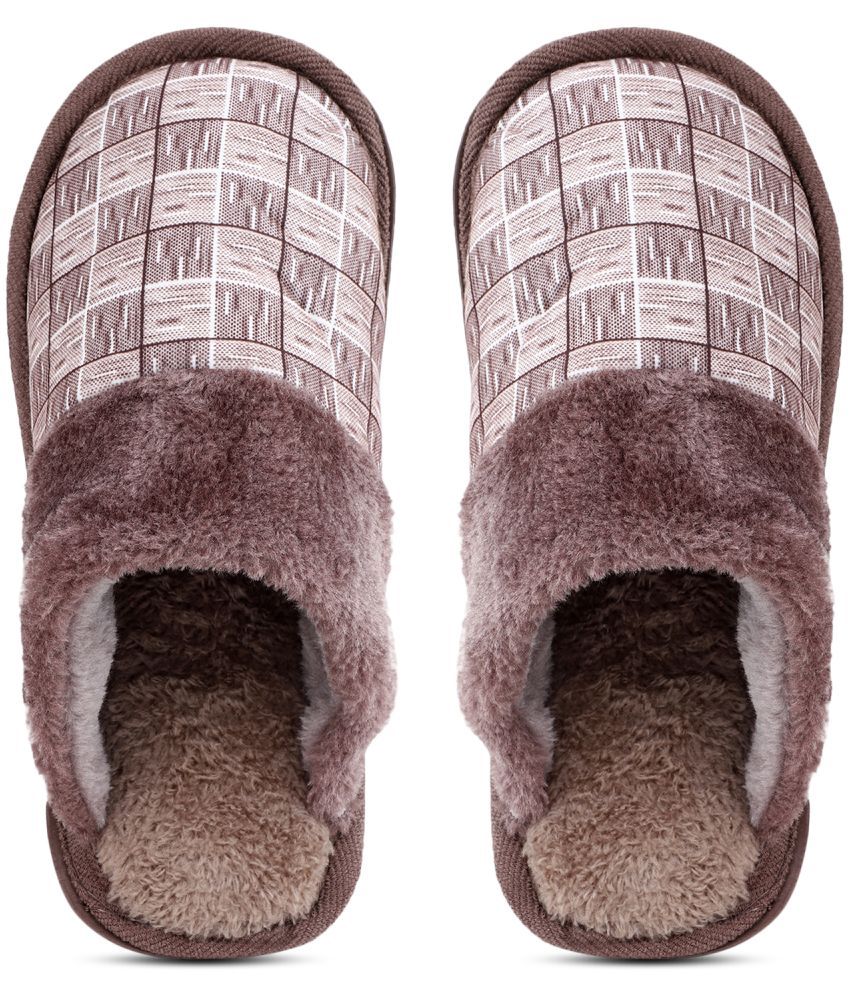     			Pampy Angel Brown Men's Toe covered Flip Flop