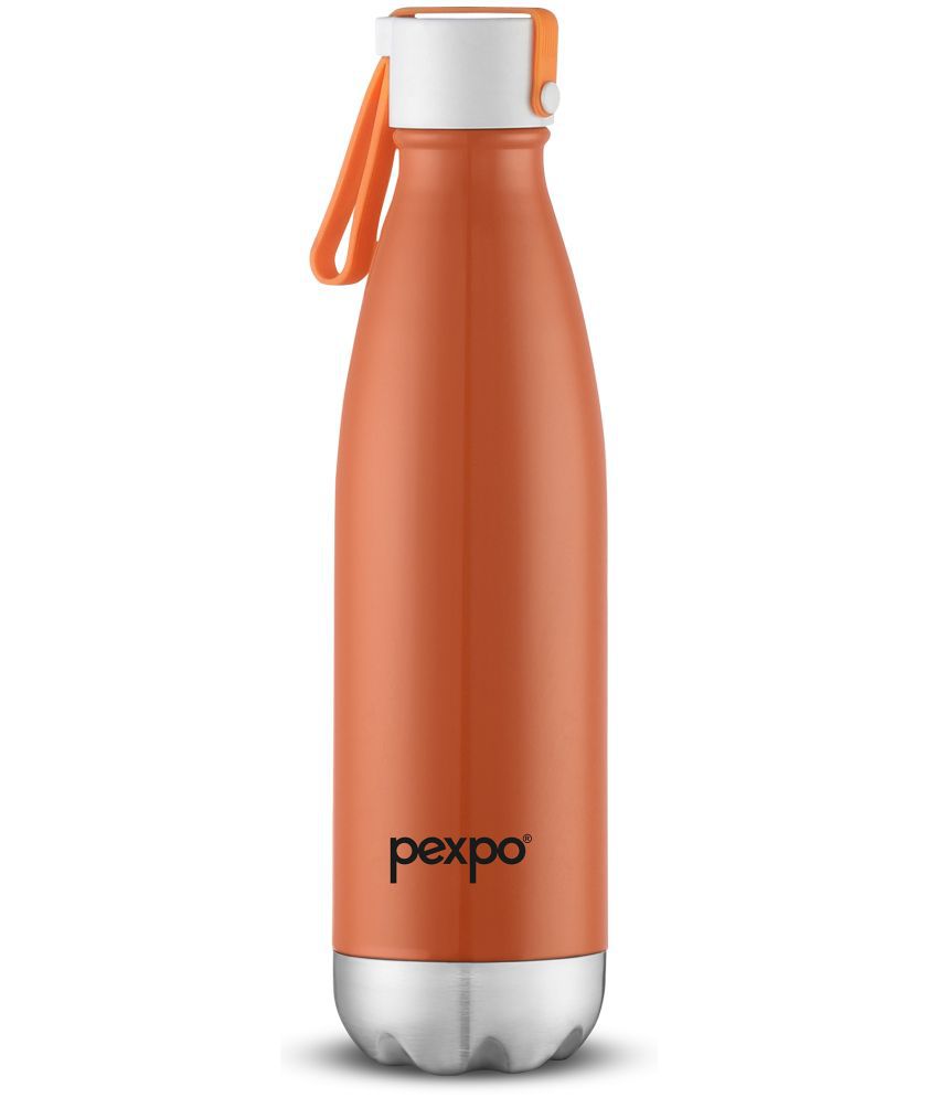     			Pexpo 24Hrs Hot/Cold Orange Thermosteel Flask ( 750 ml )