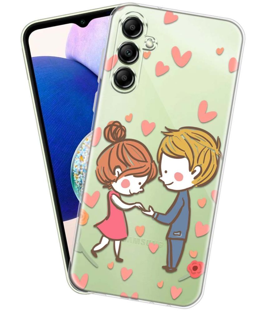     			Fashionury Multicolor Printed Back Cover Silicon Compatible For Samsung Galaxy A14 5G ( Pack of 1 )