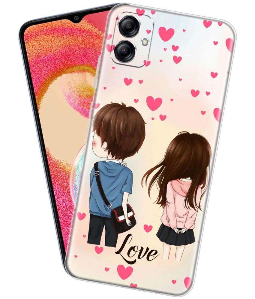     			Fashionury Multicolor Printed Back Cover Silicon Compatible For Samsung Galaxy A04e ( Pack of 1 )