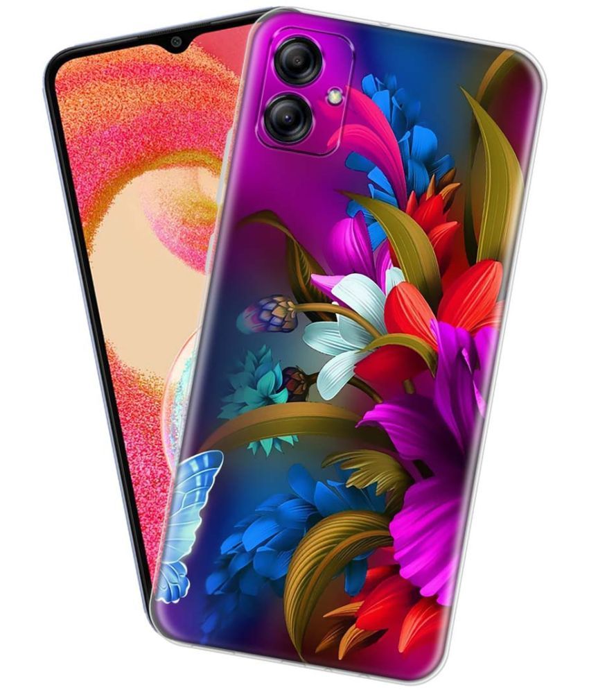     			Fashionury Multicolor Printed Back Cover Silicon Compatible For Samsung Galaxy A04e ( Pack of 1 )