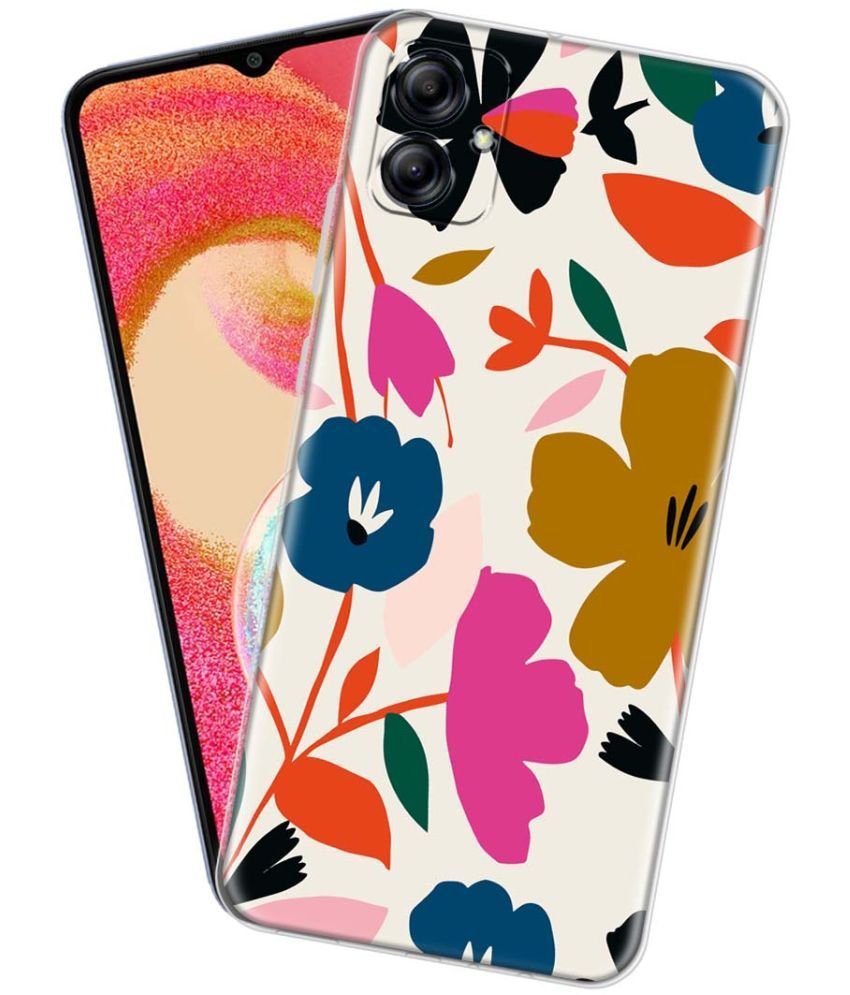     			Fashionury Multicolor Printed Back Cover Silicon Compatible For Samsung Galaxy A04e ( Pack of 1 )