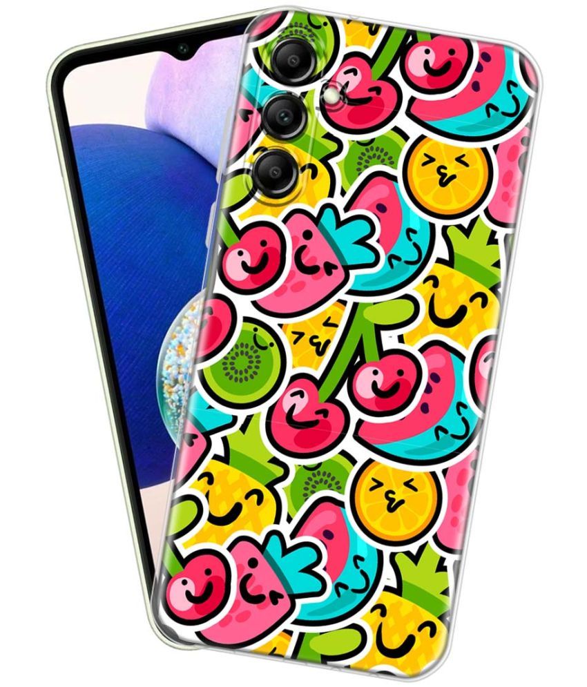     			Fashionury Multicolor Printed Back Cover Silicon Compatible For Samsung Galaxy A14 5G ( Pack of 1 )