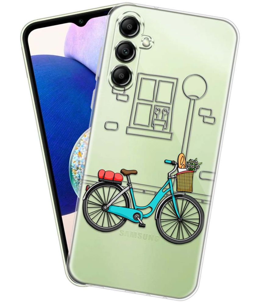     			Fashionury Multicolor Printed Back Cover Silicon Compatible For Samsung Galaxy A14 5G ( Pack of 1 )