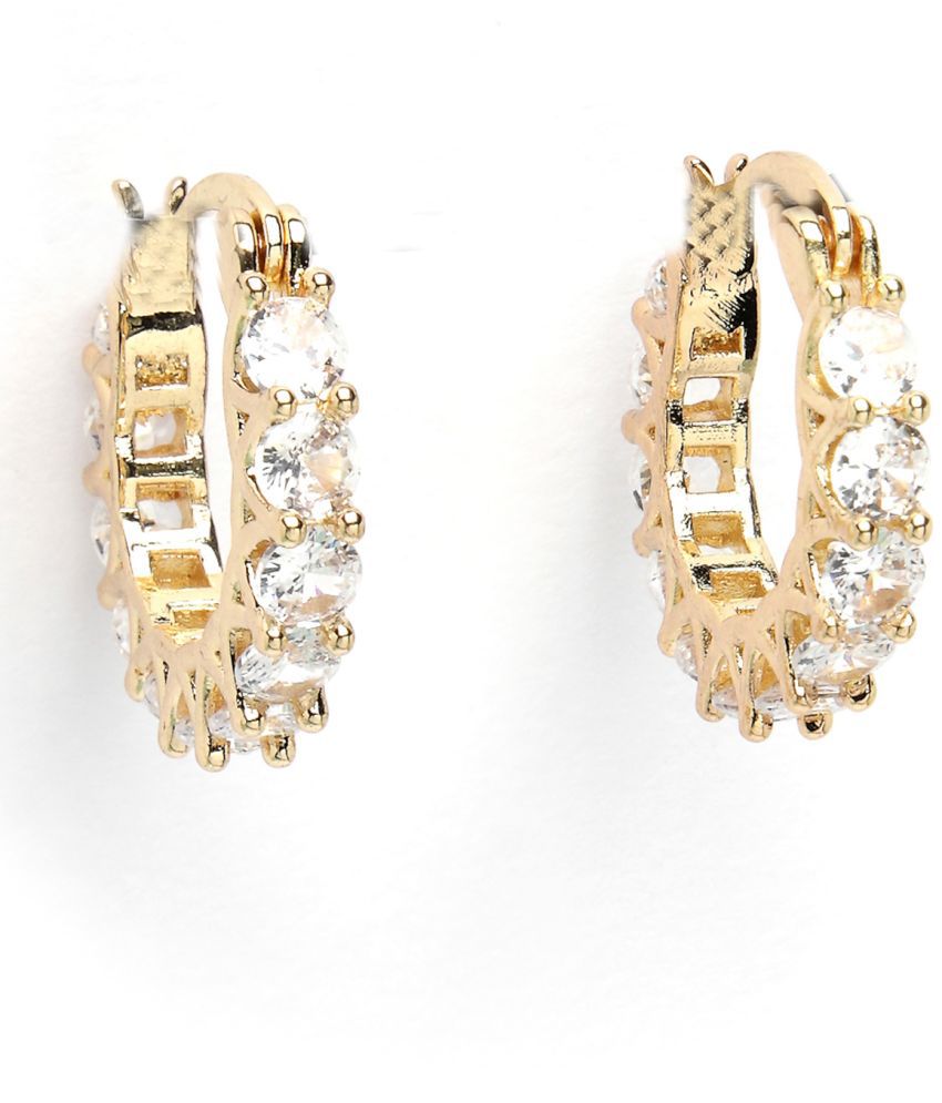     			Scintillare by Sukkhi Gold Hoops Earrings ( Pack of 1 )