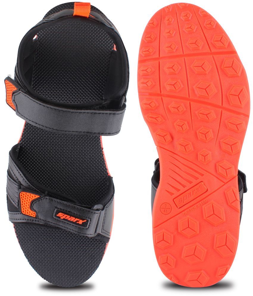     			Sparx - Black Men's Floater Sandals