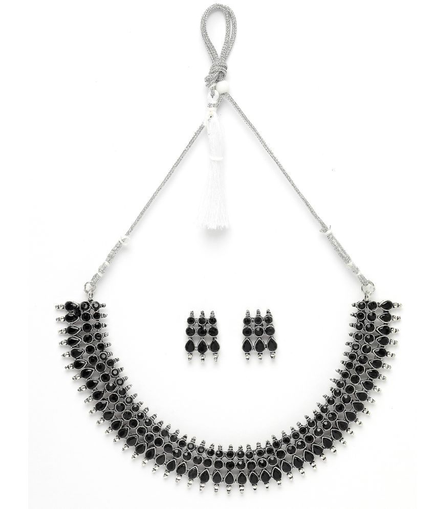     			Sukkhi Black Alloy Necklace Set ( Pack of 1 )