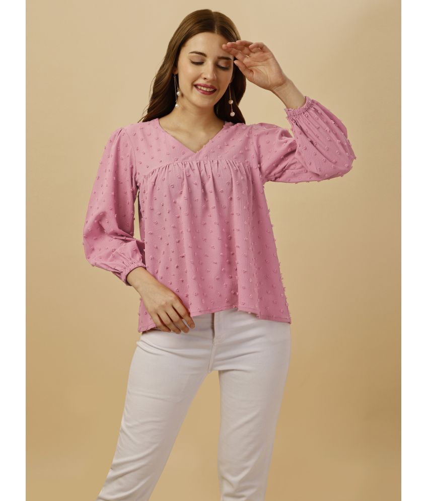     			gufrina Pink Polyester Women's Regular Top ( Pack of 1 )