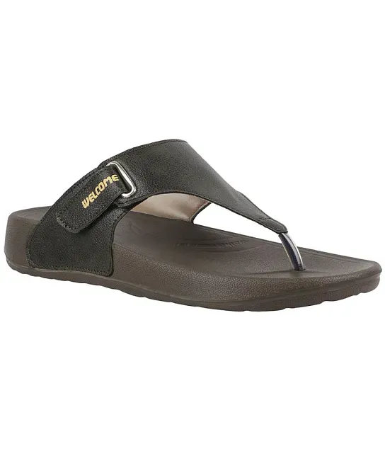 KHADIM Brown Washable Sandal Shoe for Men (6540254)