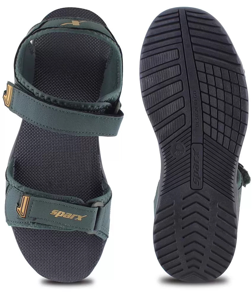 Sparx Women SS-591 Dark Sea Green Golden Yellow Floater Sandals  (SS0591L_SDGD_0005) : Amazon.in: Shoes & Handbags