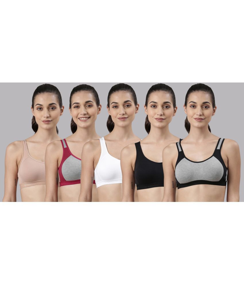     			Dollar Missy Multicolor Cotton Non Padded Women's Cupless Bra ( Pack of 5 )