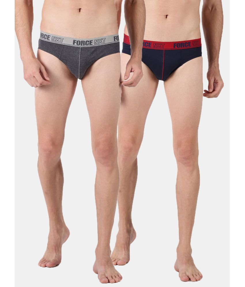     			Force NXT Pack of 2 Cotton Men's Briefs ( Multicolor )  Finez Double Horse