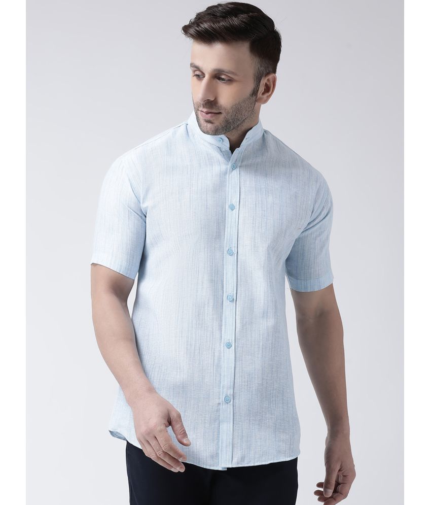     			RIAG 100% Cotton Regular Fit Solids Half Sleeves Men's Casual Shirt - Light Blue ( Pack of 1 )