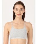 Jockey 1351 Super Combed Cotton Elastane Multiway Styled Crop Top - Steel Grey Melange