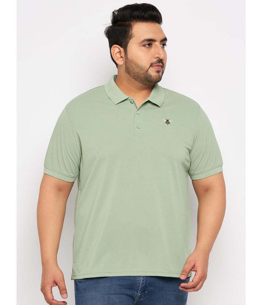     			Auxamis Pack of 1 Cotton Blend Regular Fit Solid Half Sleeves Men's Polo T Shirt ( Green )