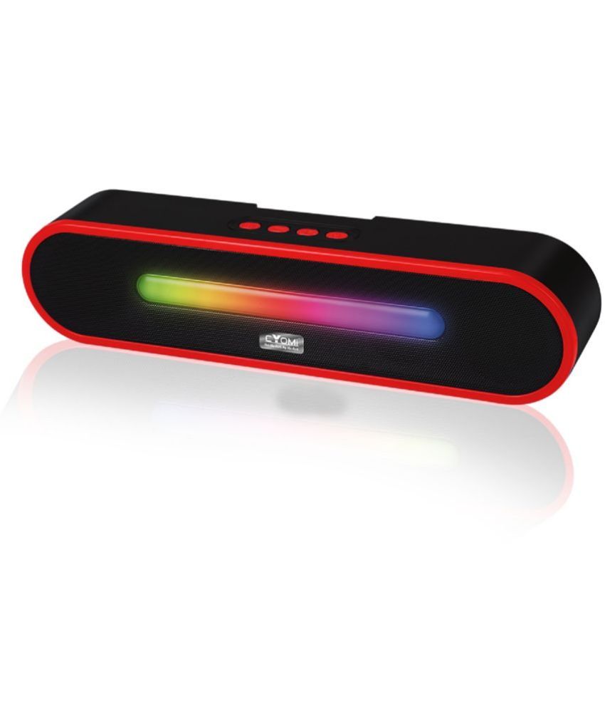     			CYOMI Vibe682 10 W Bluetooth Speaker Bluetooth V 5.1 with USB,SD card Slot Playback Time 8 hrs Red