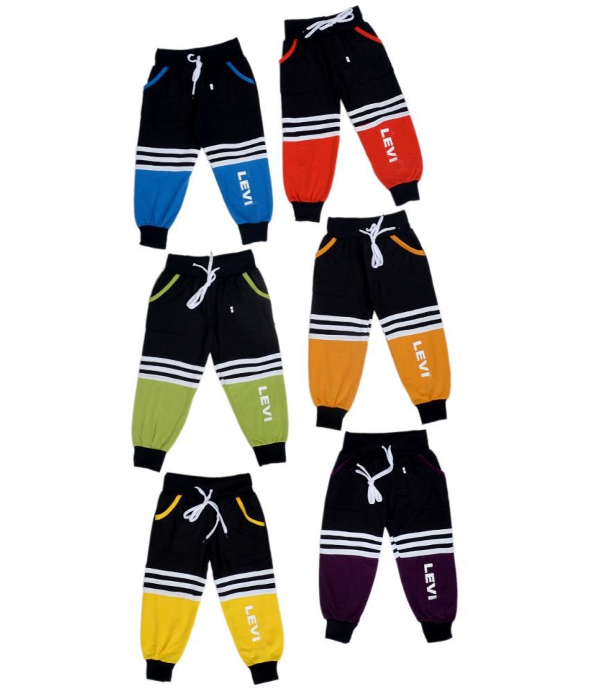    			DIAMOND EXPORTER - Multi Color Cotton Blend Boys Trackpant ( Pack of 6 )