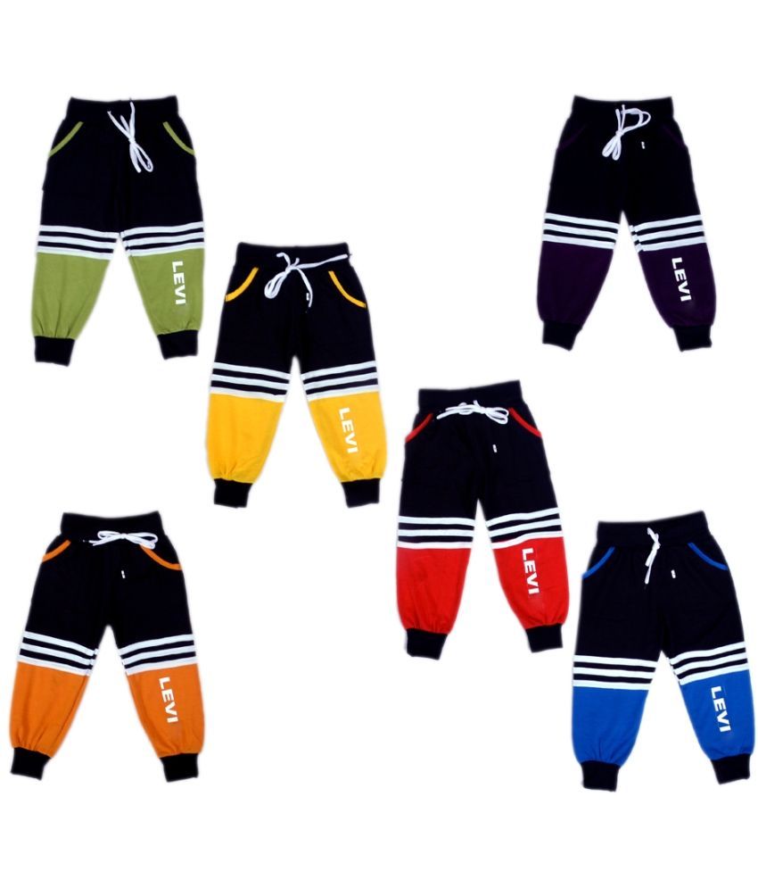     			DIAMOND EXPORTER Pack of 3 Boys Cotton Blend Trackpant ( Multi Color )