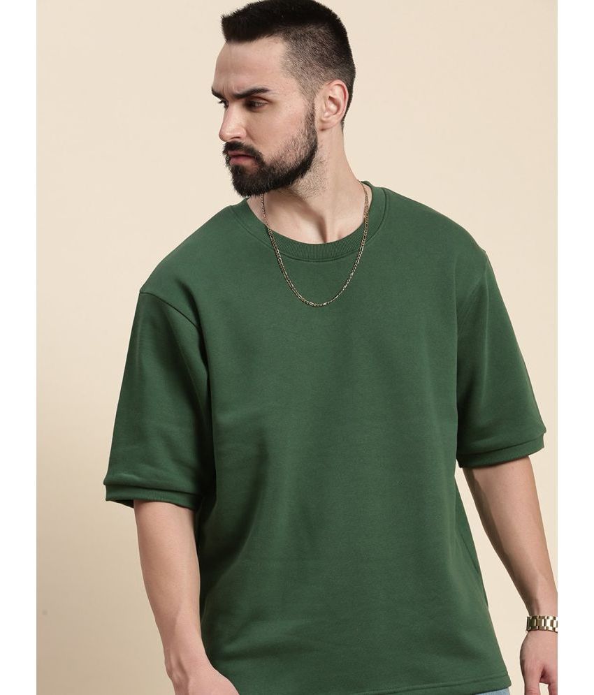     			Dillinger Fleece Round Neck Men's Sweatshirt - Green ( Pack of 1 )