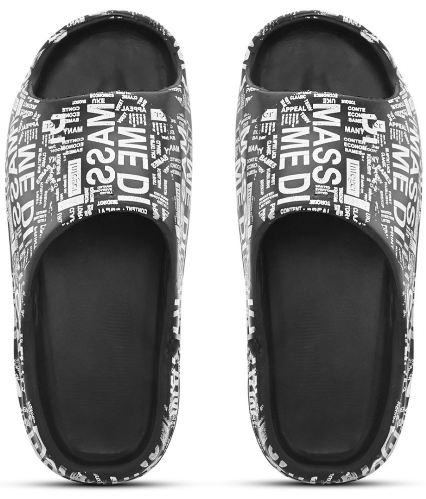     			SCETTRO - Black Men's Slide Flip Flop