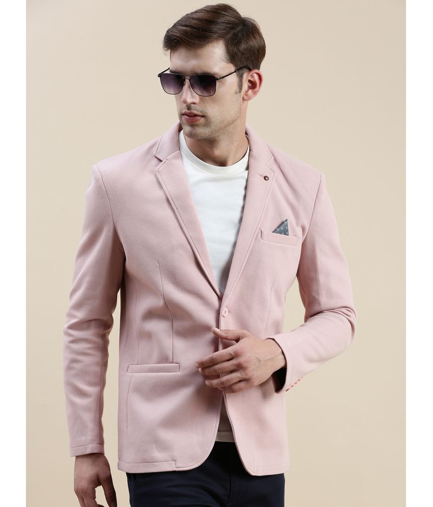     			Showoff Cotton Blend Men's Blazer - Pink ( Pack of 1 )