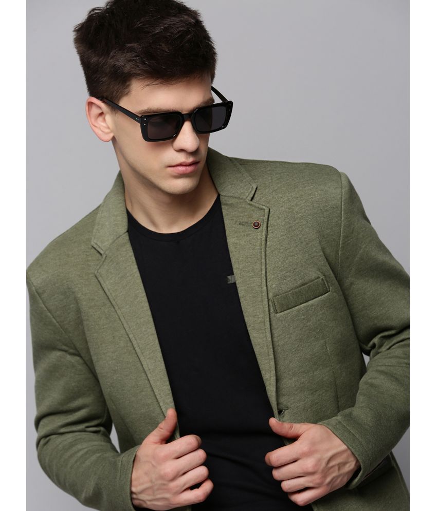     			Showoff Cotton Blend Men's Blazer - Green ( Pack of 1 )