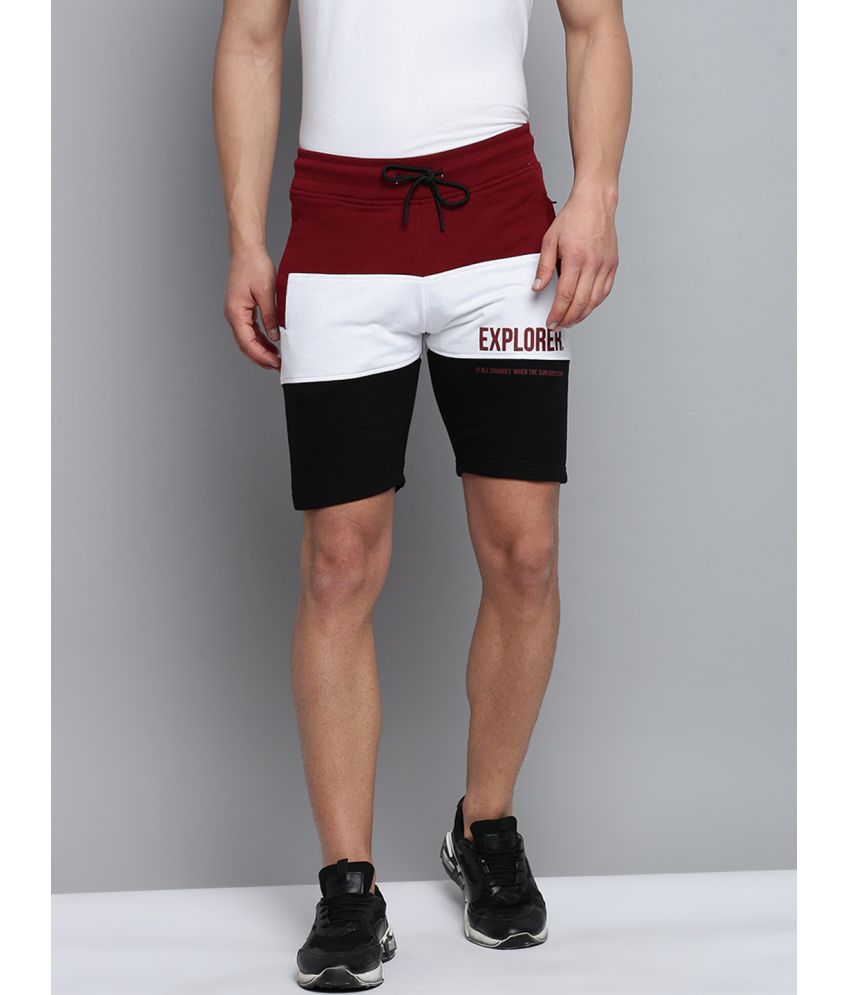     			Showoff - Maroon Cotton Men's Shorts ( Pack of 1 )