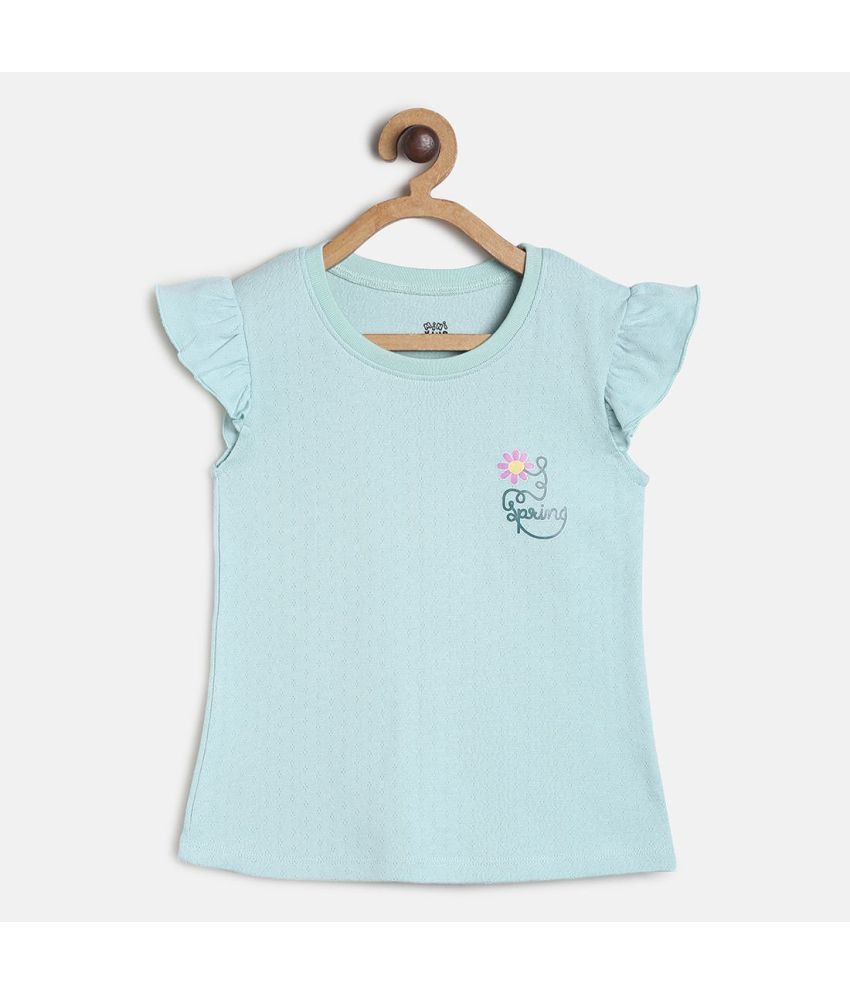     			MINI KLUB Pack of 1 Girls 100% Cotton Top ( Green )