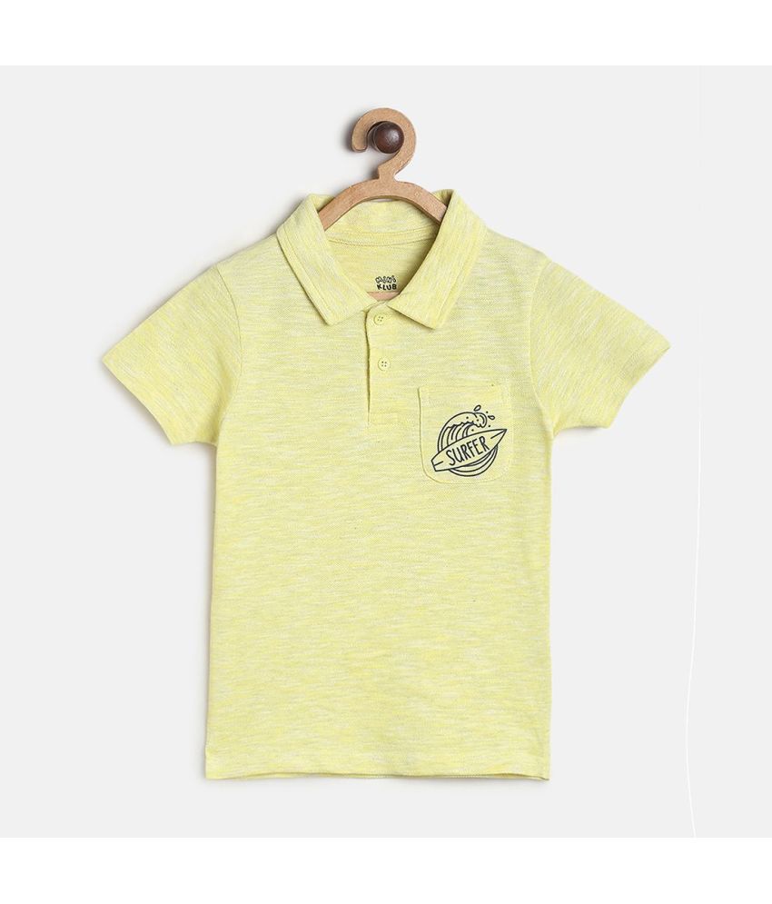     			MINI KLUB - Yellow 100% Cotton Girls T-Shirt ( Pack of 1 )