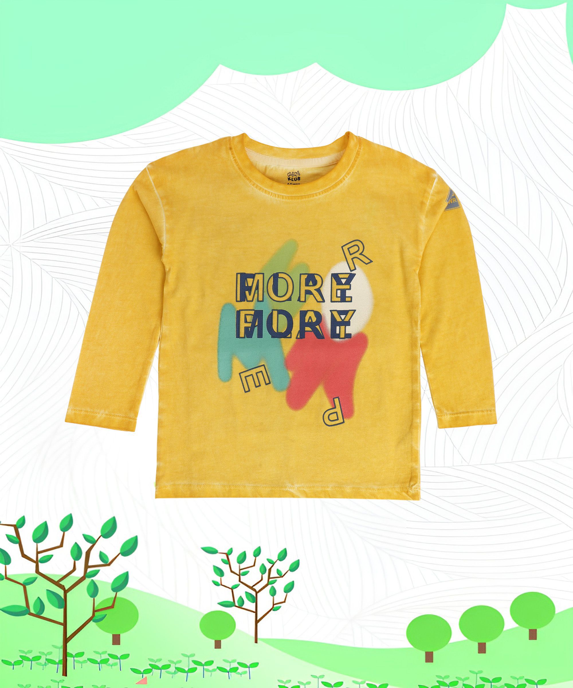     			MINI KLUB - Yellow 100% Cotton Girls T-Shirt ( Pack of 1 )