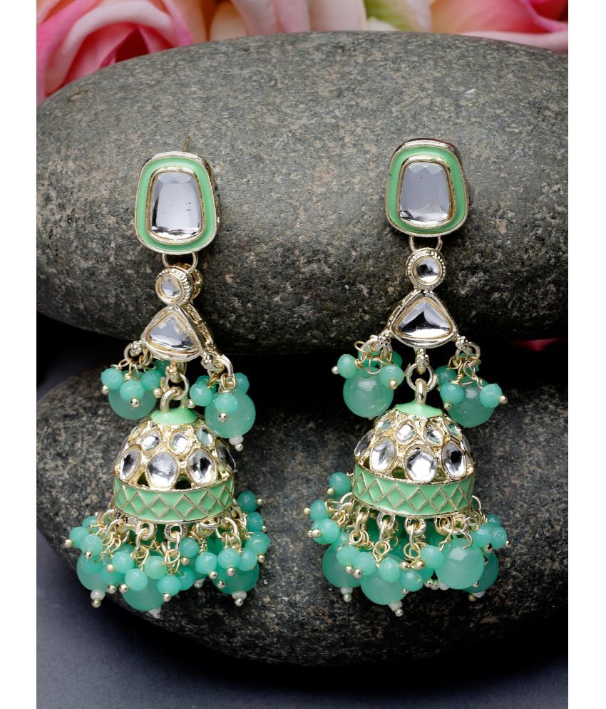     			Studio Sukkhi Green Jhumki Earrings ( Pack of 1 )